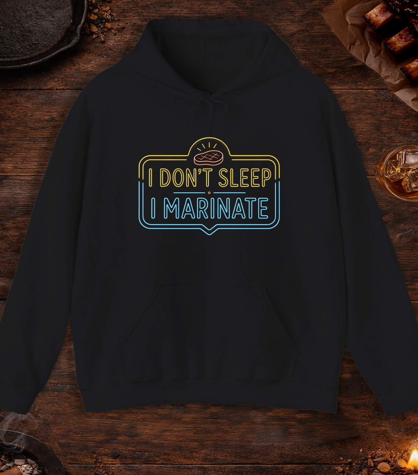 I Don't Sleep I Marinate Hoodie - Black