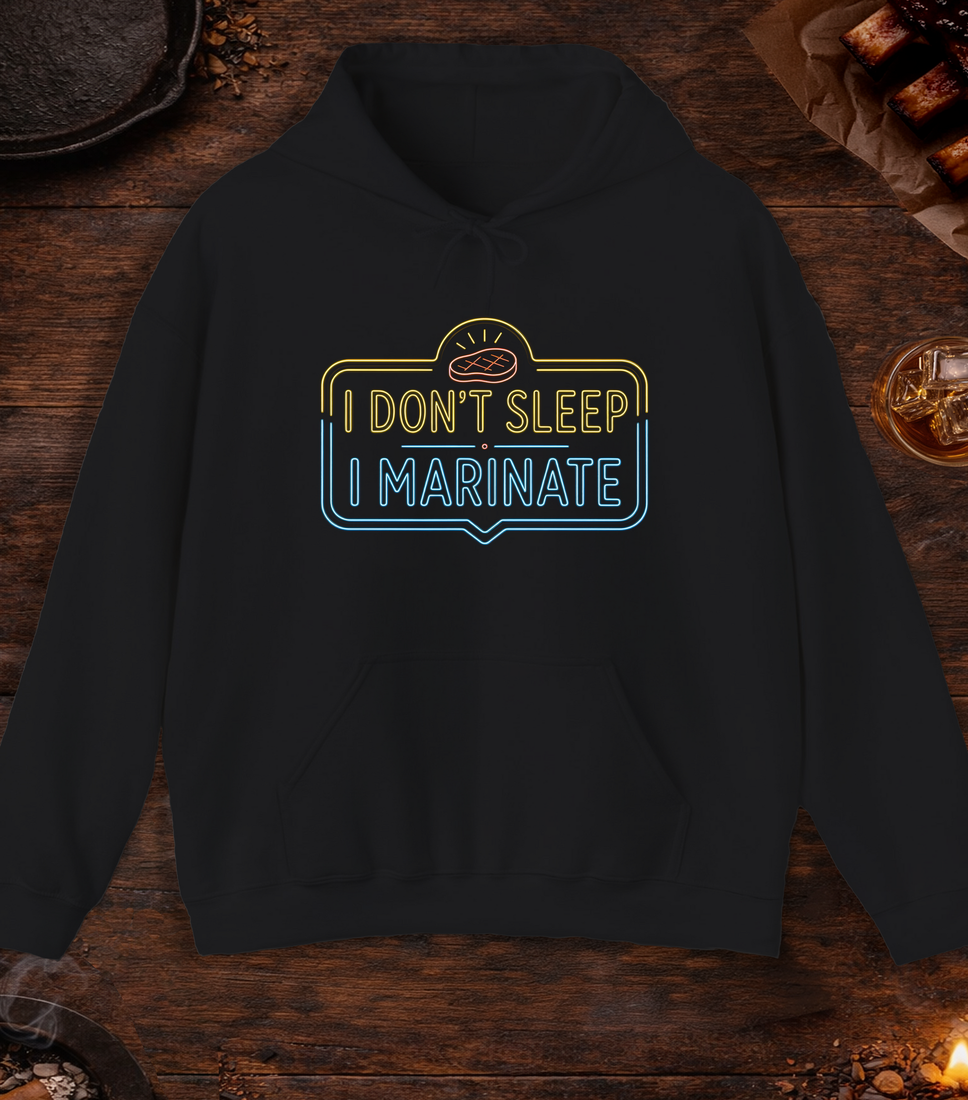 I Don't Sleep I Marinate Hoodie - Black