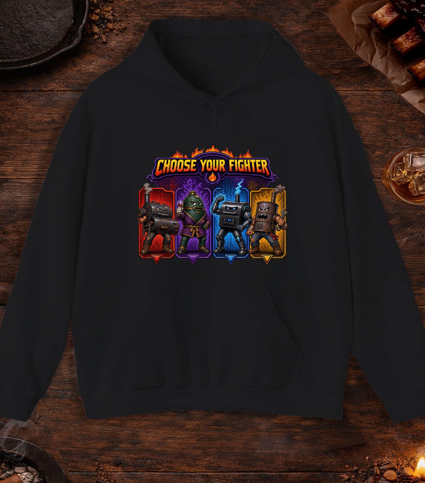 Choose Your Fighter Hoodie - Black