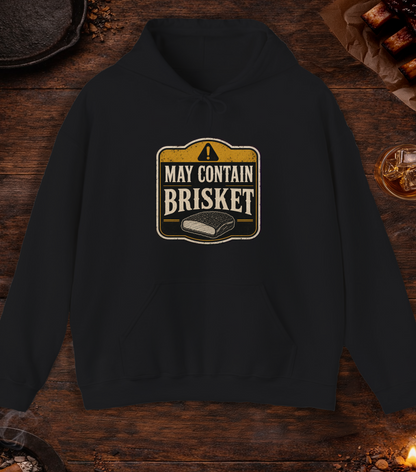 May Contain Brisket Hoodie - Black