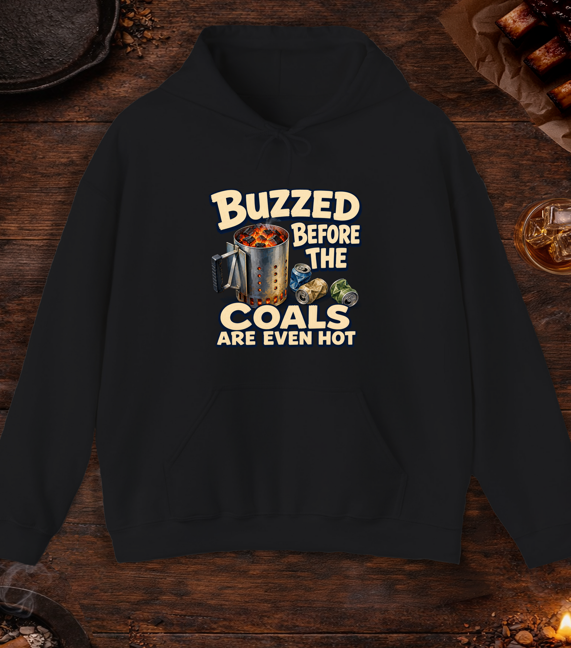 Buzzed Before Hoodie - Black