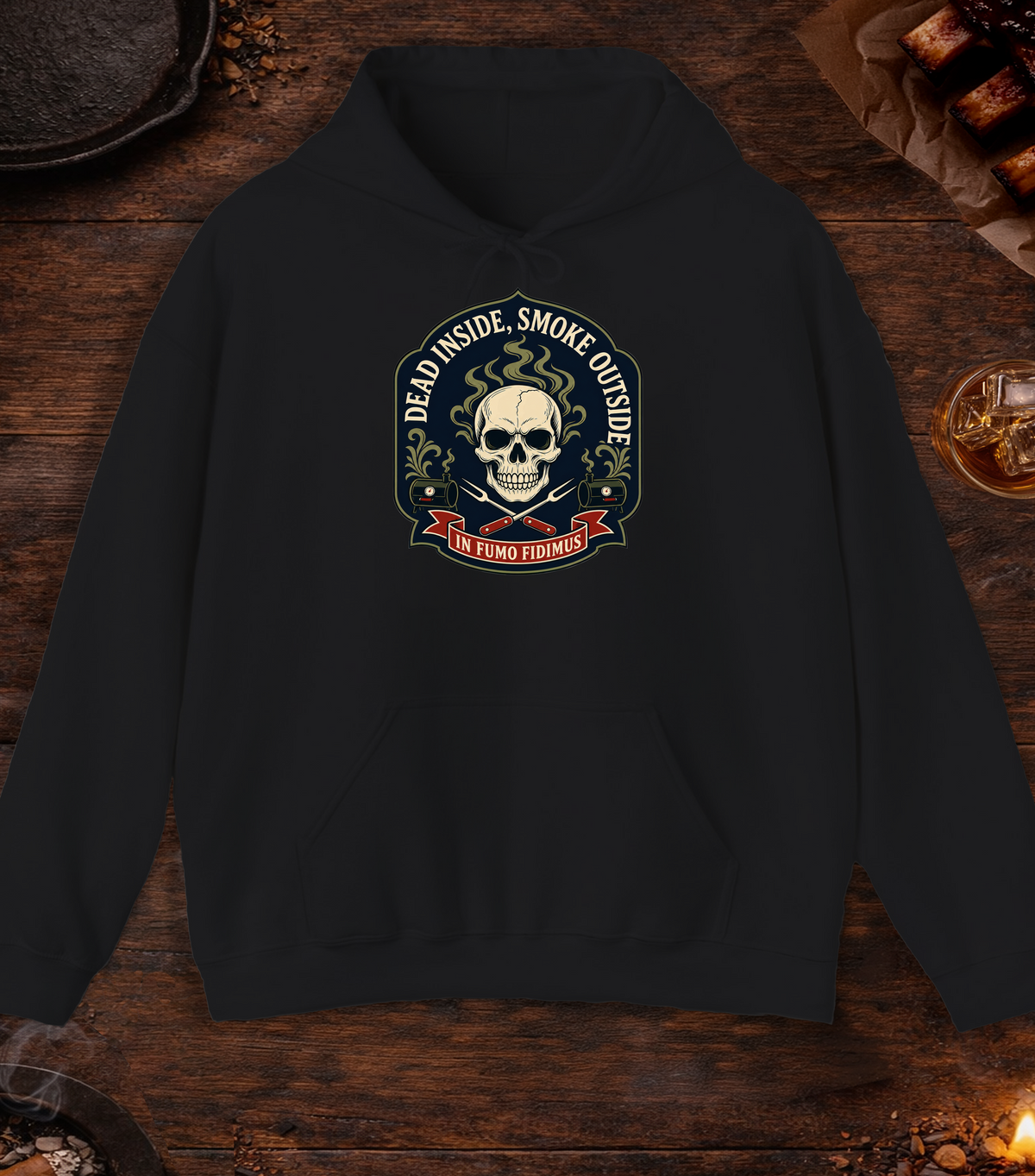 Dead Inside Hoodie - Black