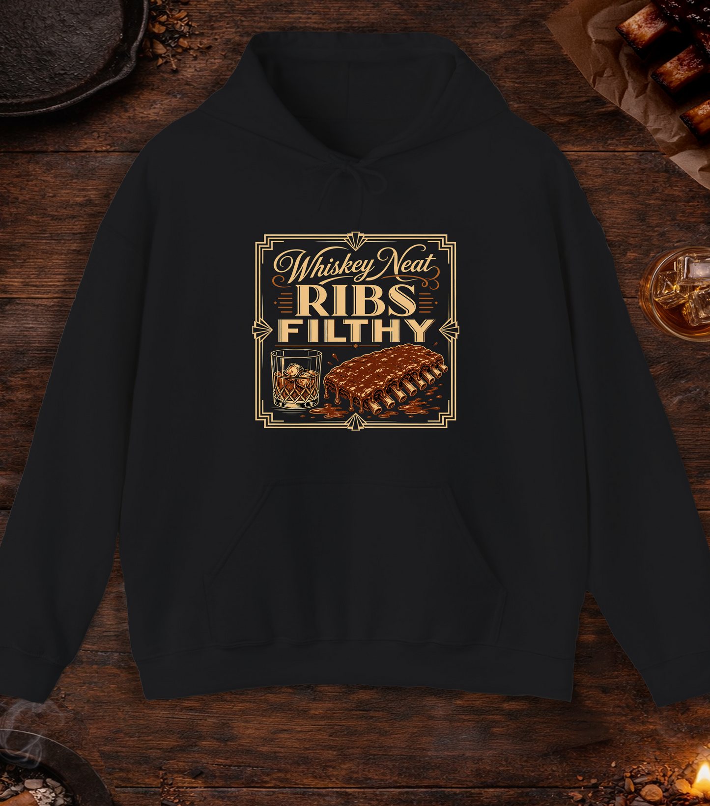 Ribs Filthy Hoodie - Black