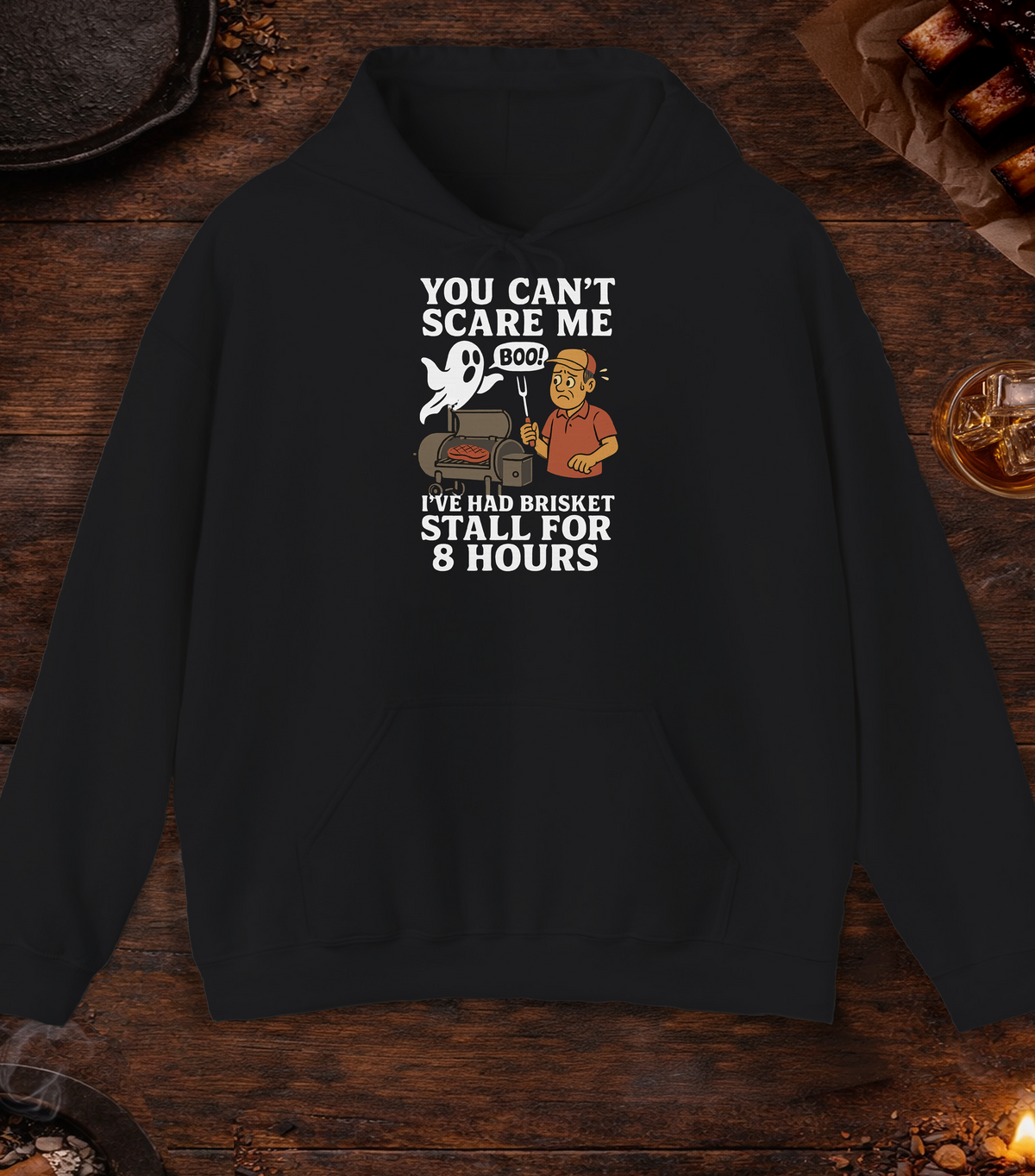 Can't Scare Me Hoodie - Black