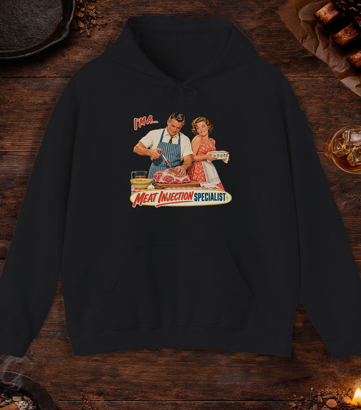 Meat Injection Hoodie - Black