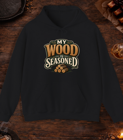 Wood Is Seasoned Hoodie - Black