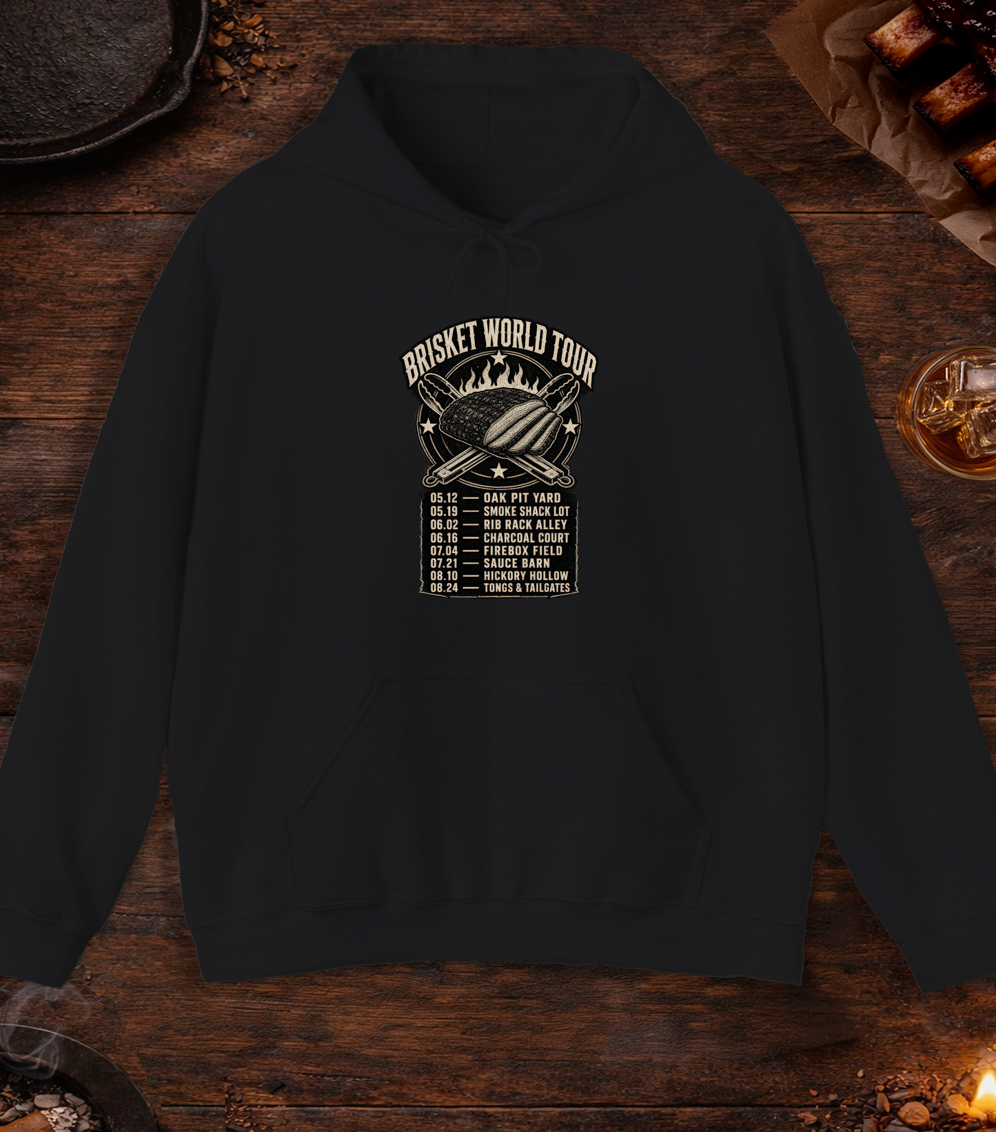 Brisket World Tour Hoodie - Black