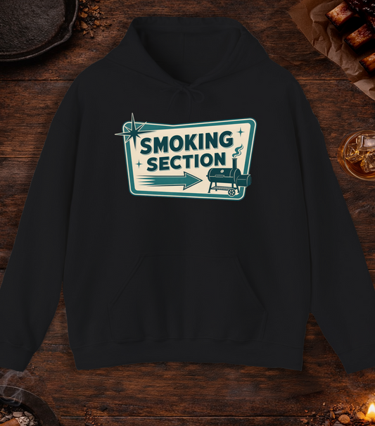 Smoking Section Hoodie - Black