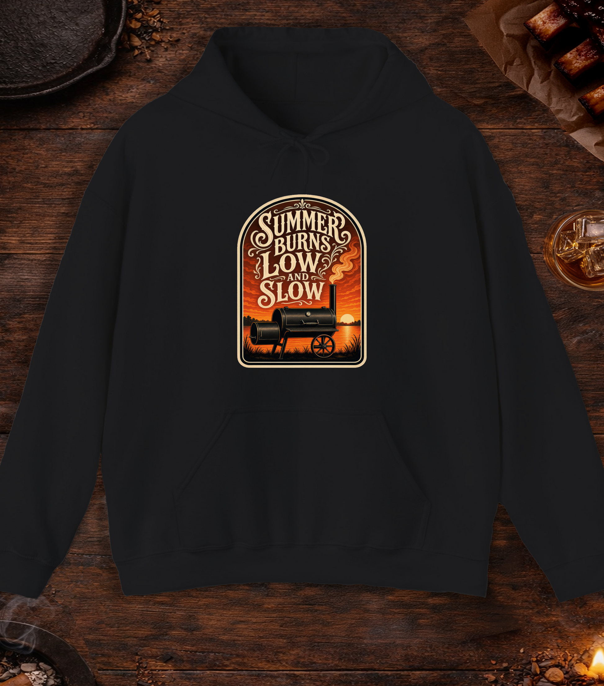 Summer Burns Low Slow Hoodie - Black