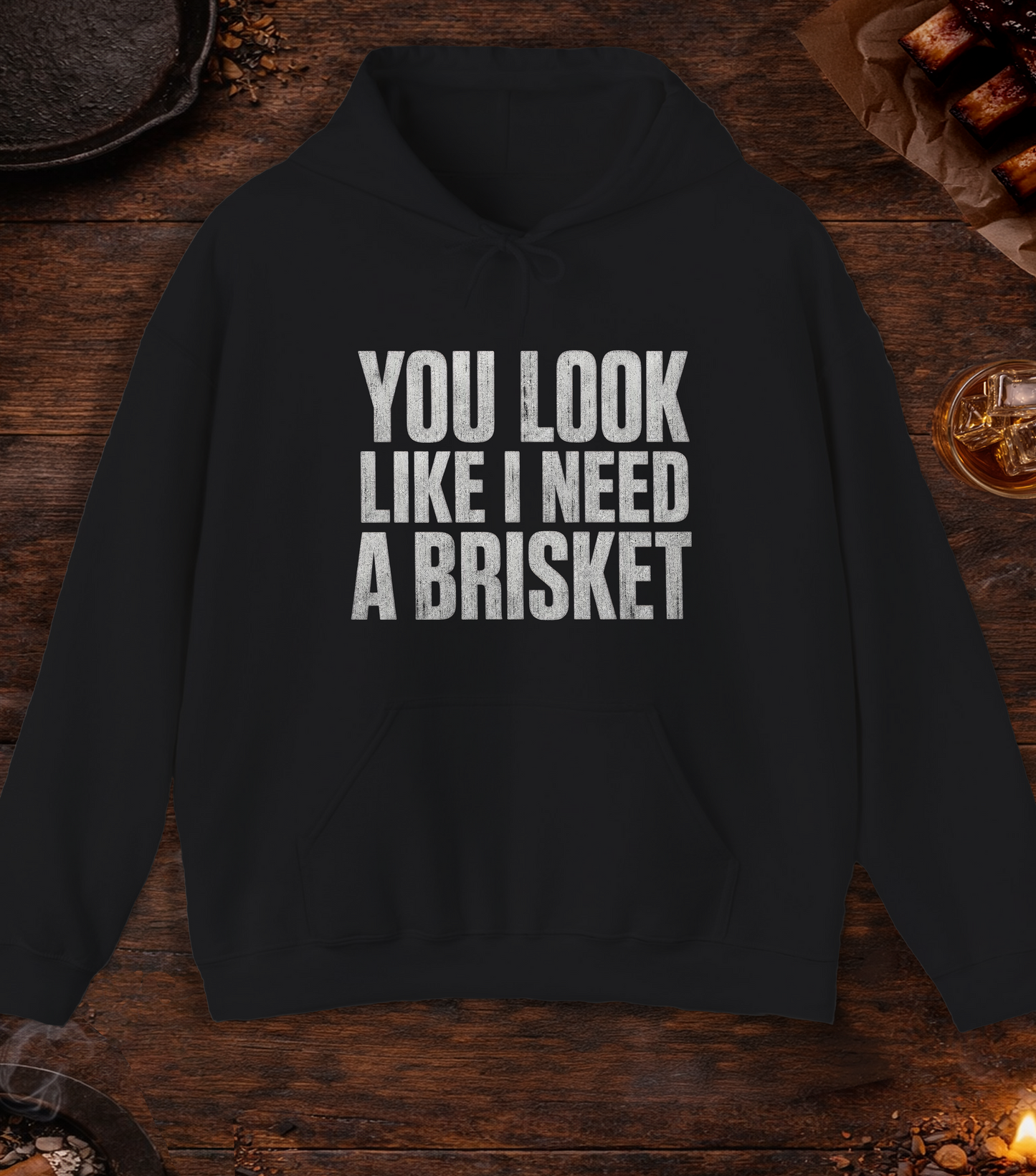 I Need a Brisket Hoodie - Black