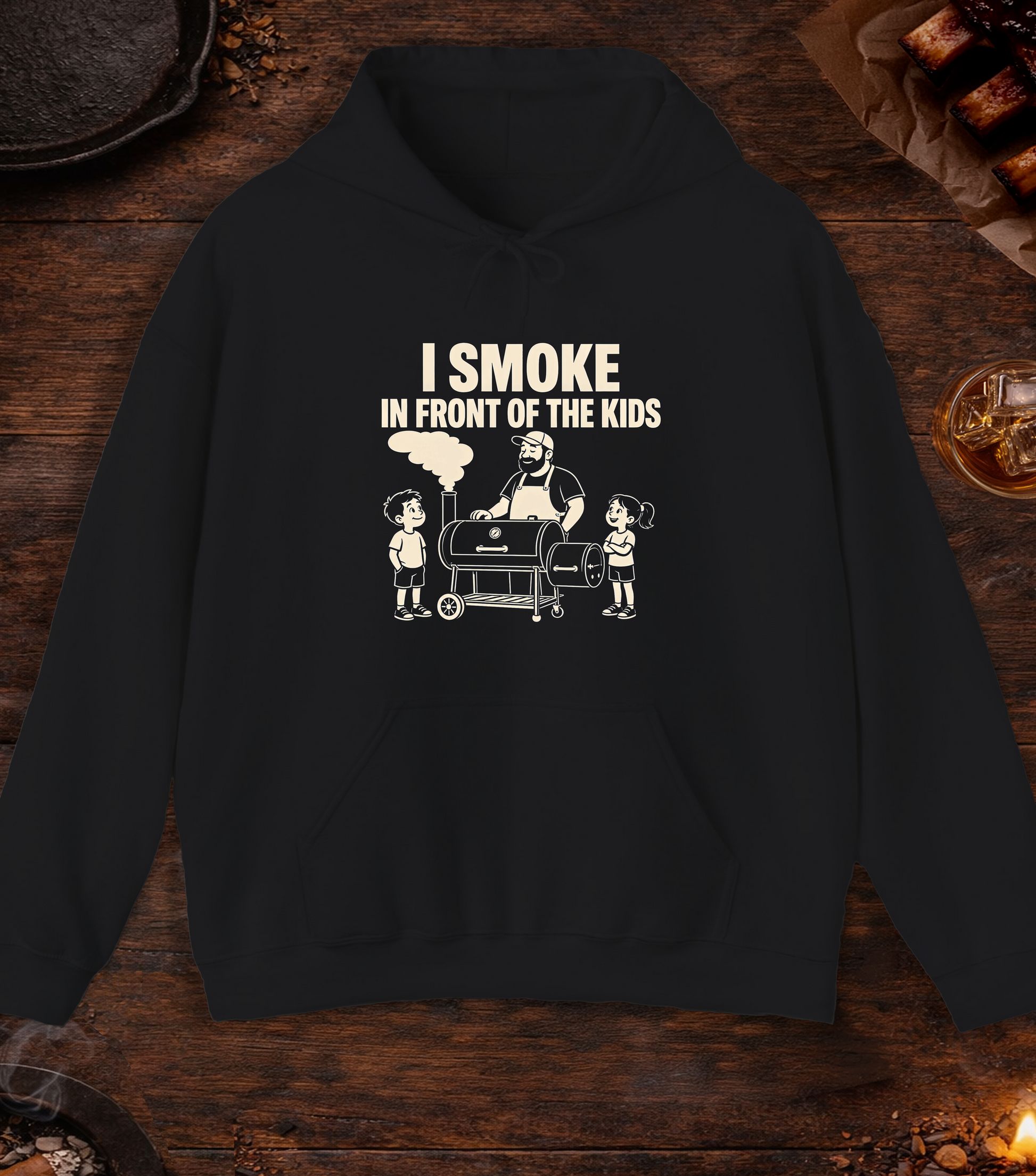 Smoke Kids Hoodie - Black
