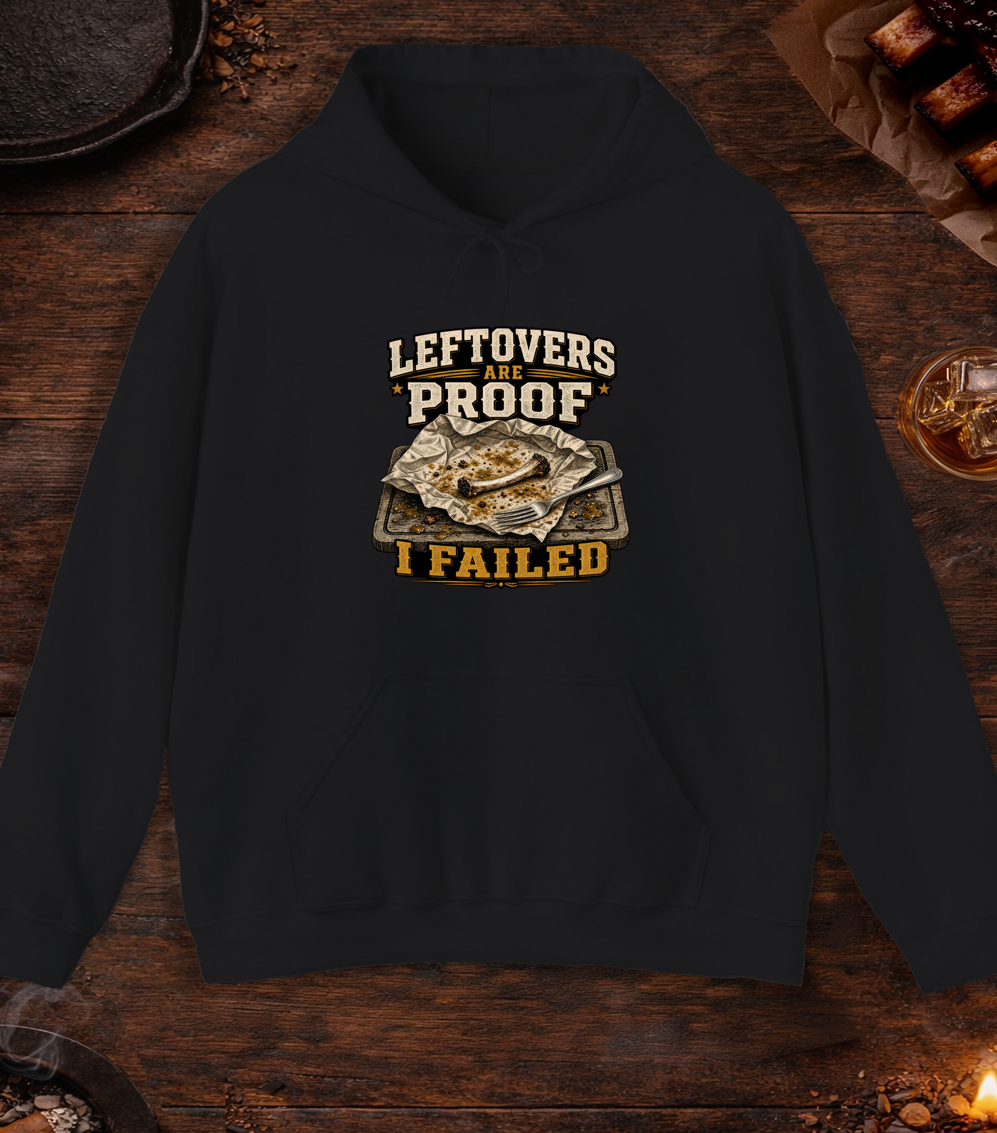 Leftovers Are Proof Hoodie - Black