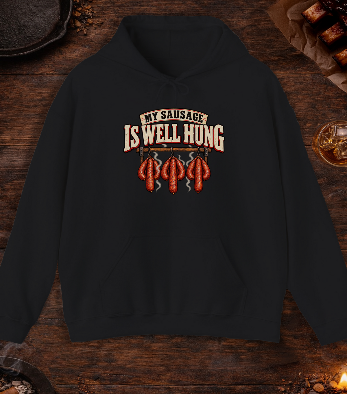 Well Hung Hoodie - Black