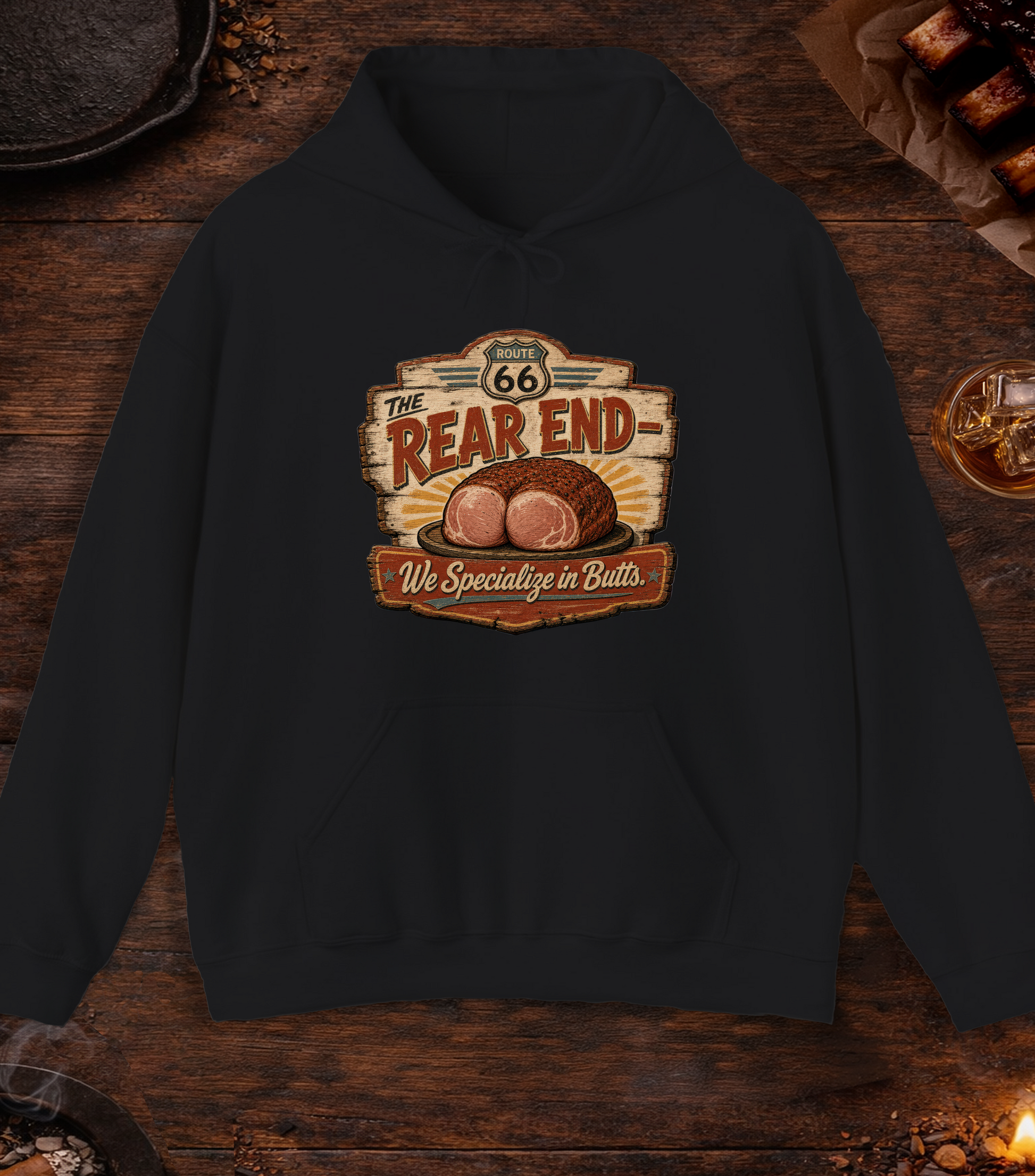 The Rear End Hoodie - Black