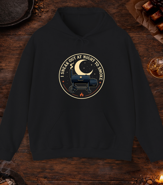 Sneak Out to Smoke Hoodie - Black