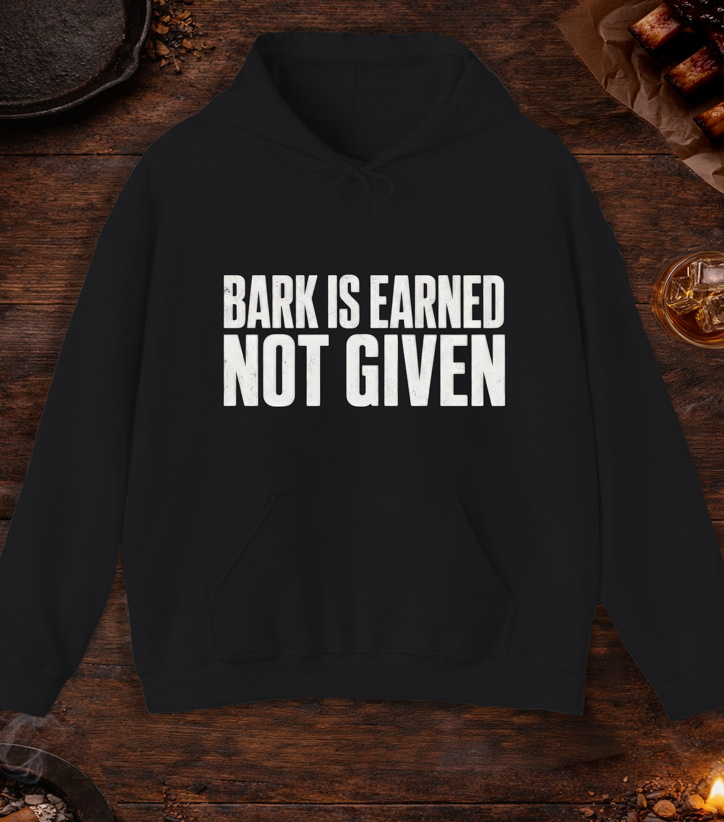 Bark Is Earned Hoodie - Black