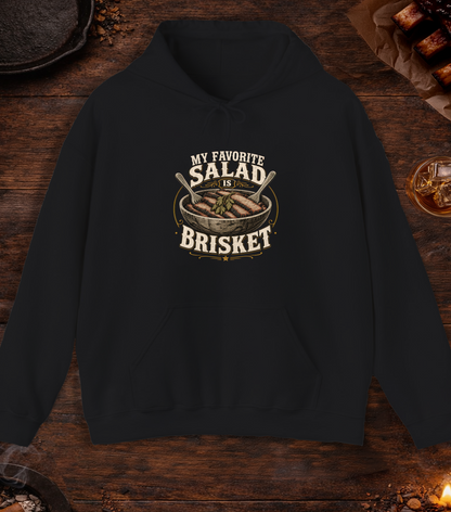 Favorite Salad Is Brisket Hoodie - Black