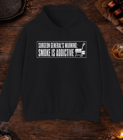 Surgeon General's Warning: Smoke Is Addictive Hoodie - Black