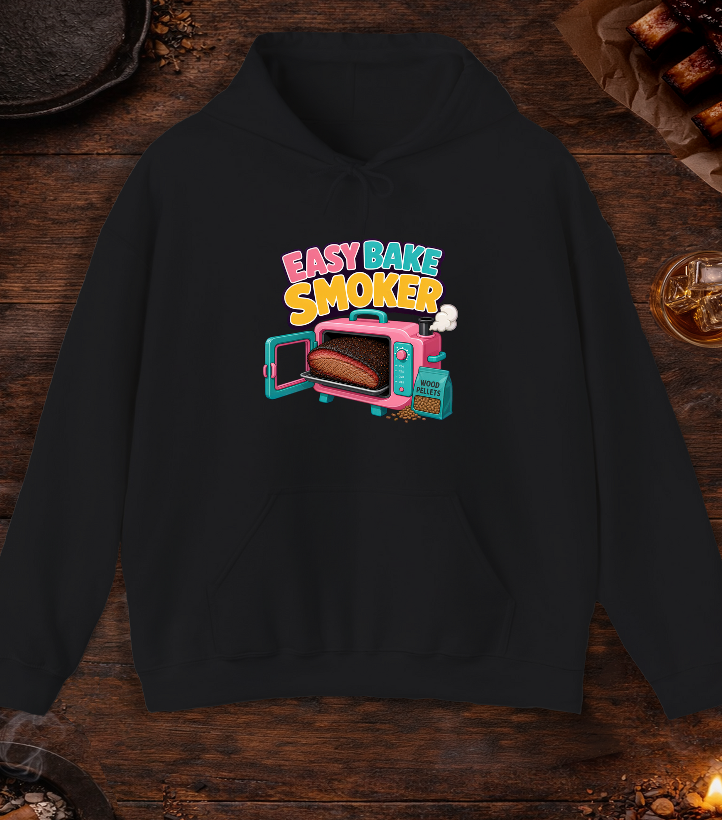 Easy Bake Smoker Hoodie - Black