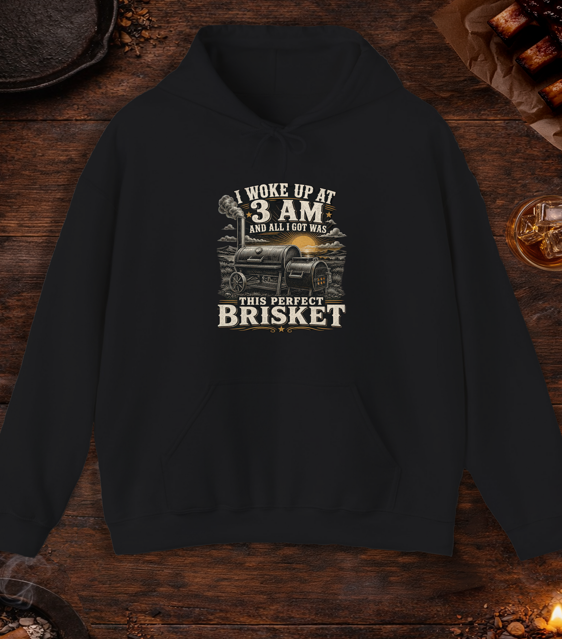 Woke Up At 3am Hoodie - Black