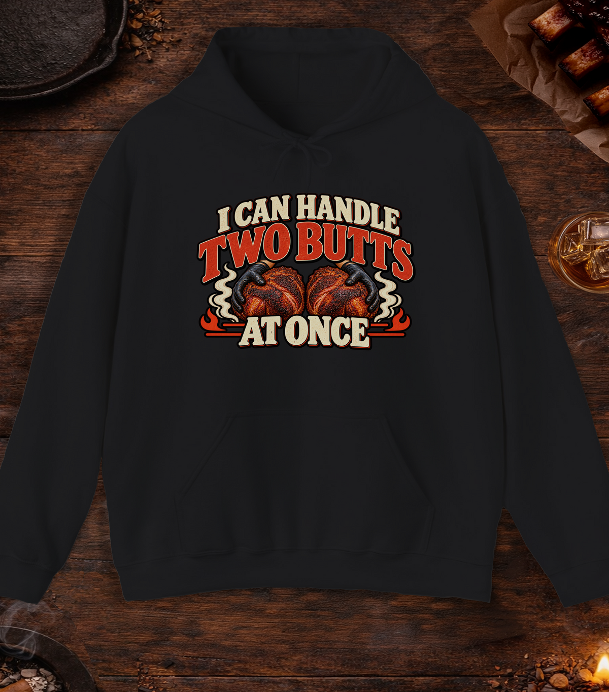 Handle Butts Hoodie - Black