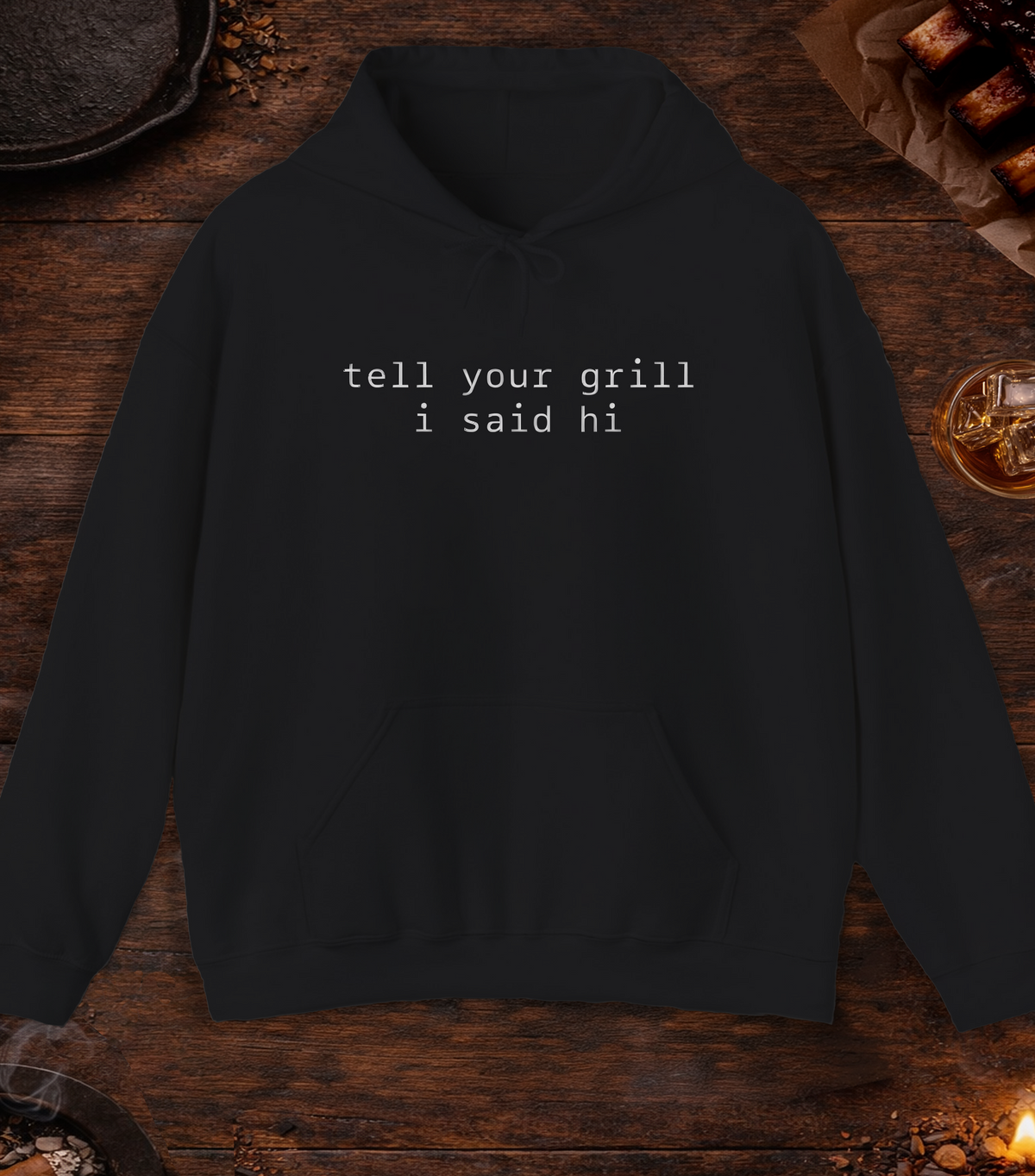 Grill Hi Hoodie - Black