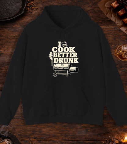 Cook Better Drunk Hoodie - Black