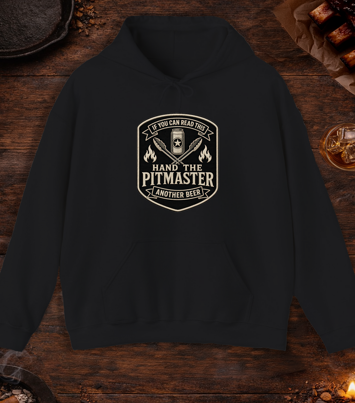 If You Can Read This, Hand the Pitmaster a Beer Hoodie - Black