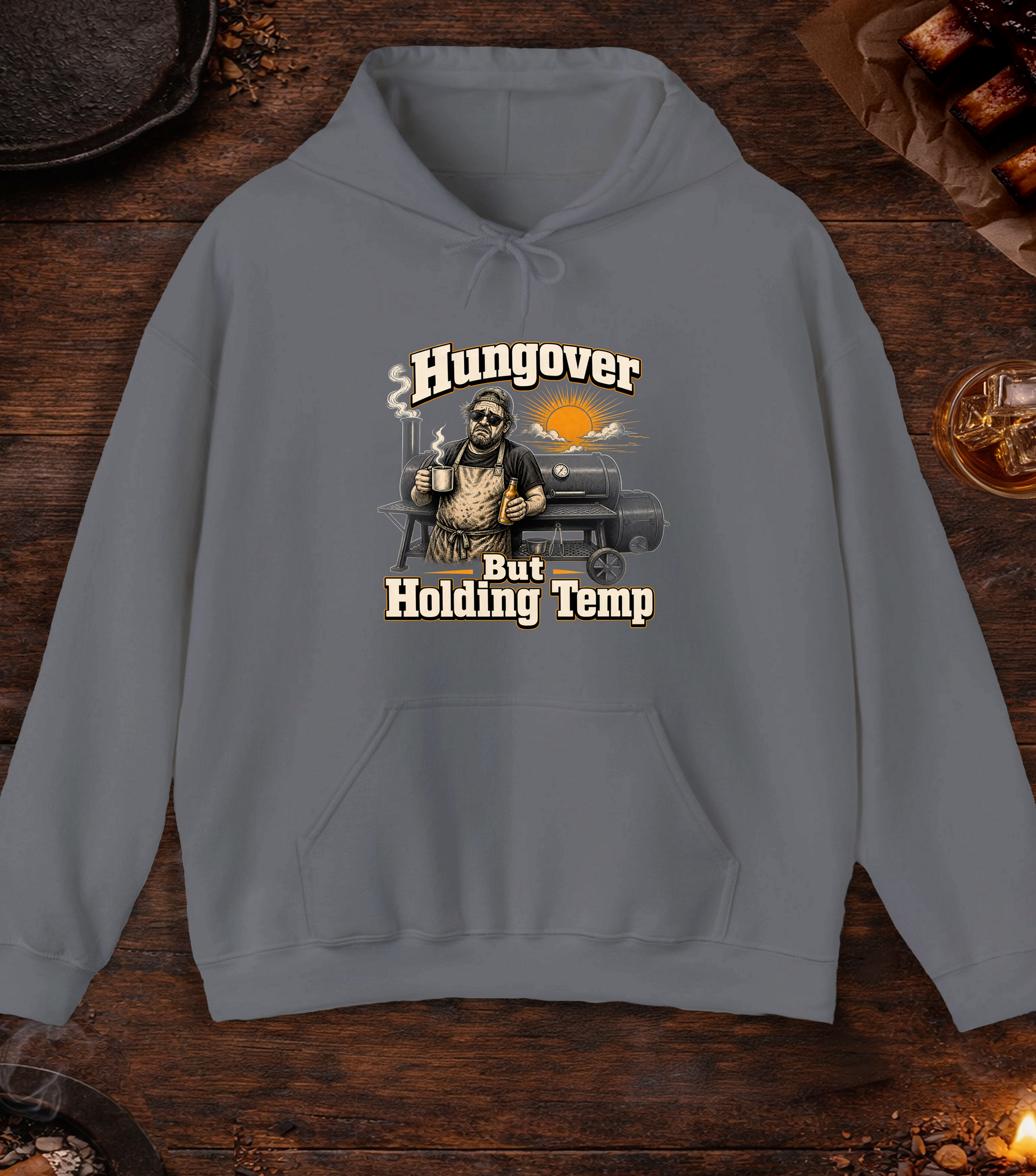 Hungover Holding Temp Hoodie - Charcoal