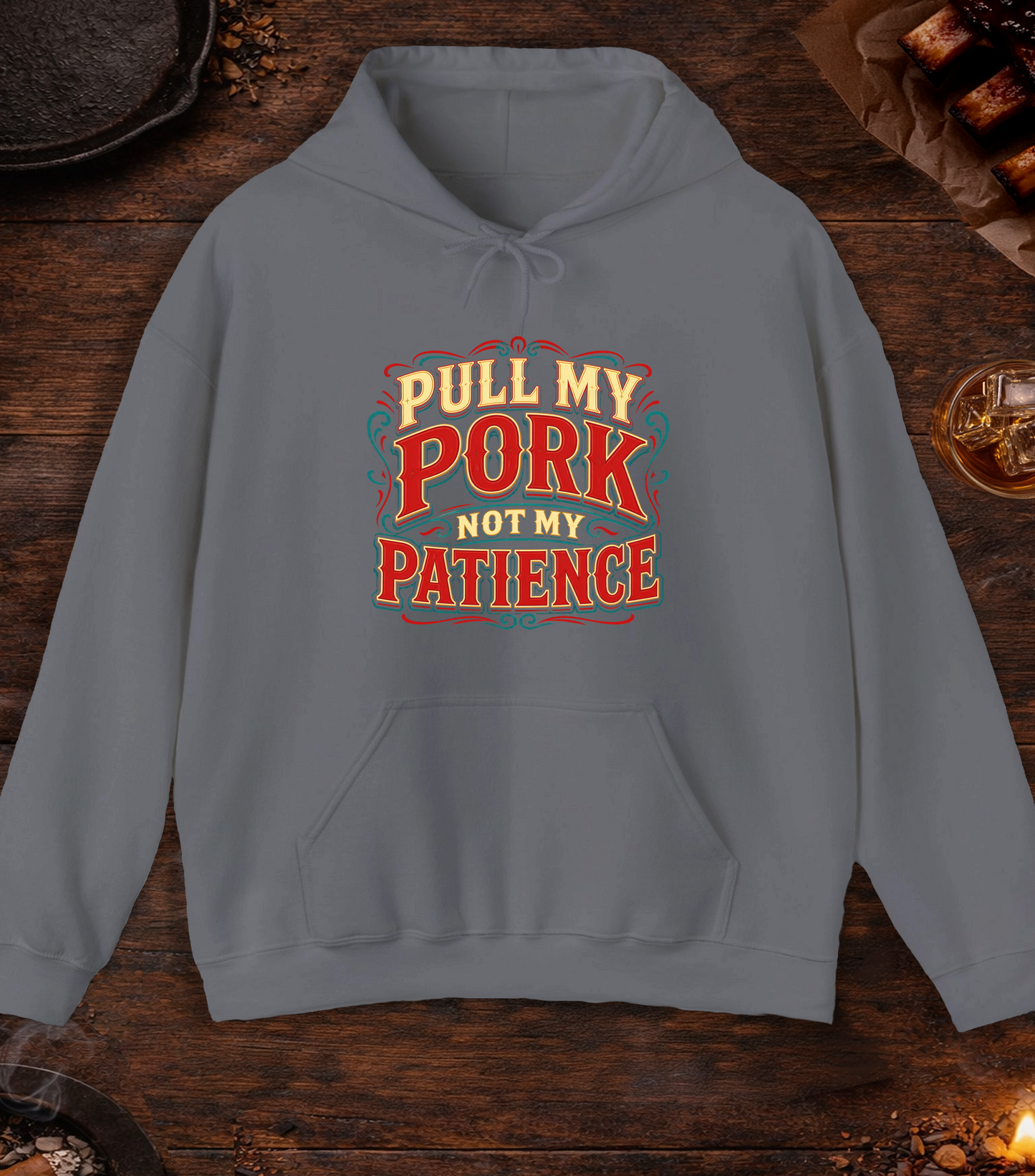 Pull My Pork Hoodie - Charcoal