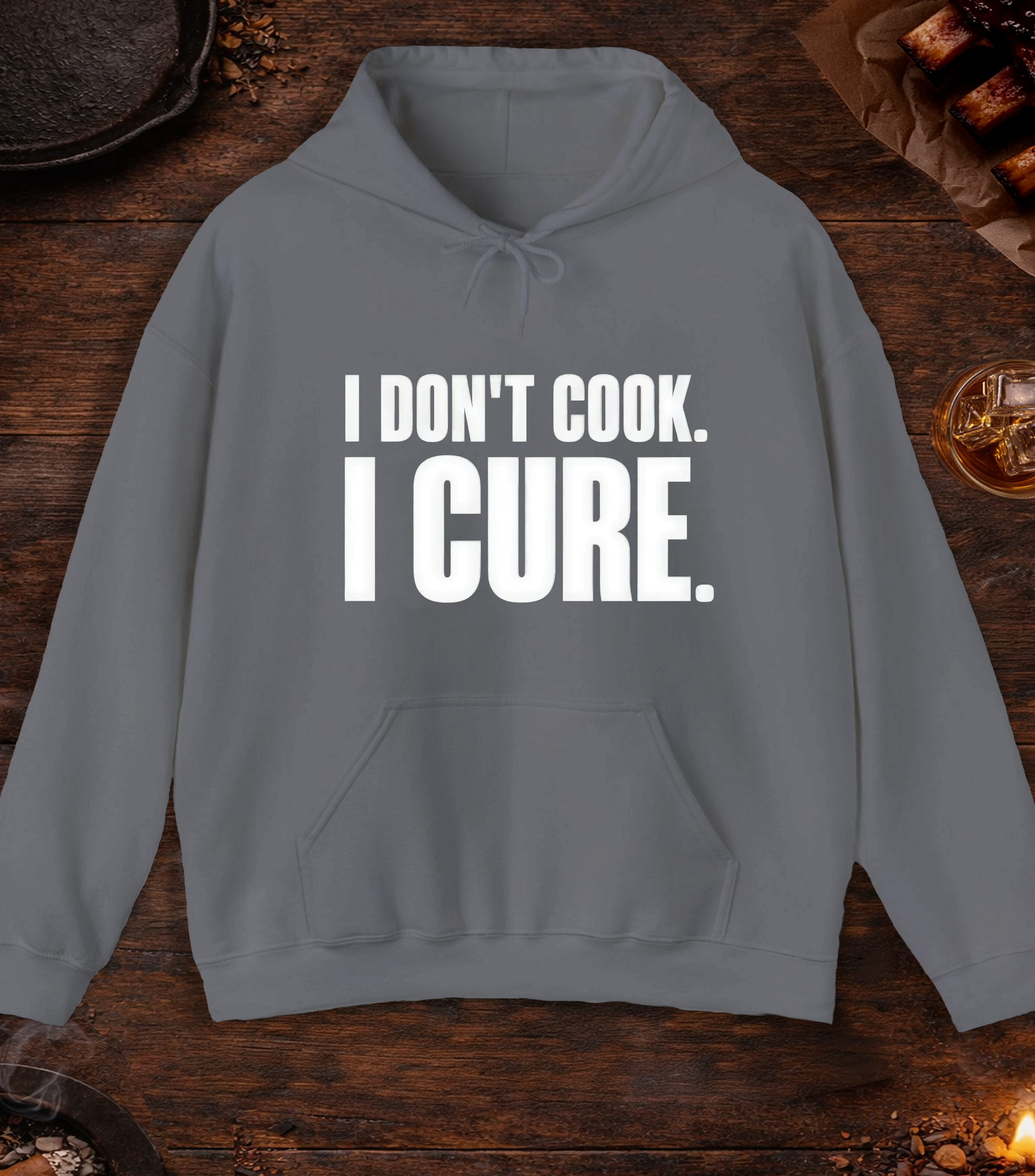 I Cure Hoodie - Charcoal
