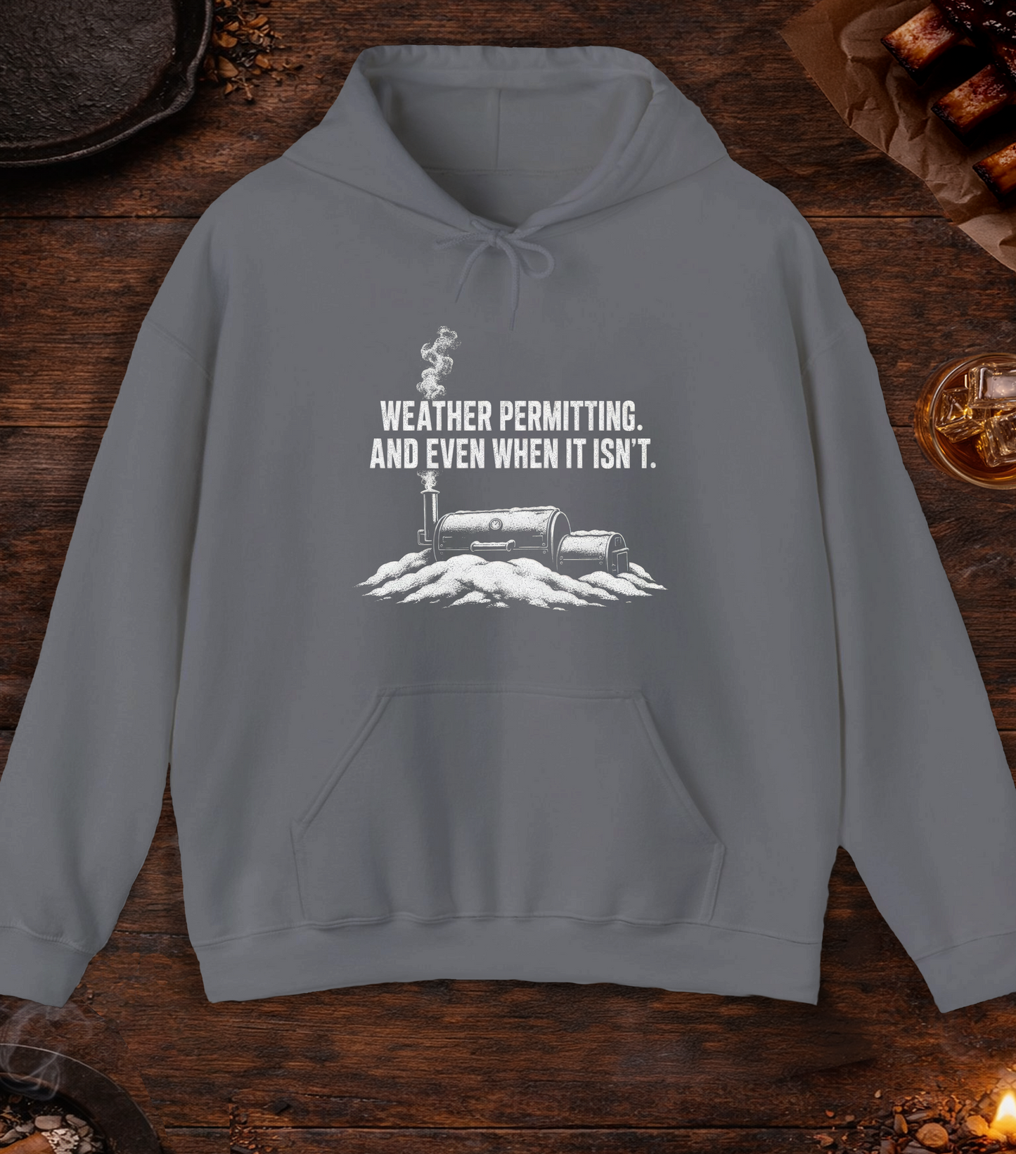 Weather Permitting Hoodie - Charcoal