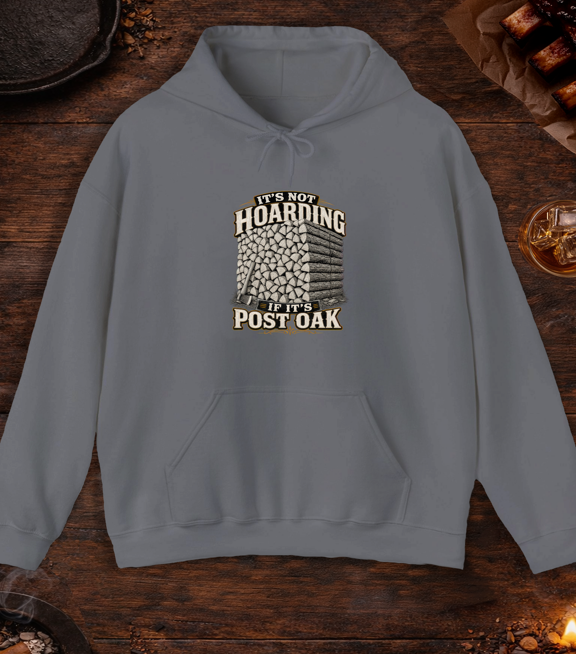 Not Hoarding Post Oak Hoodie - Charcoal