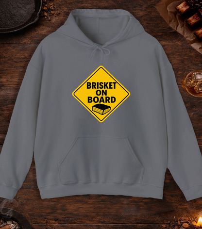 Brisket on Board Hoodie - Charcoal