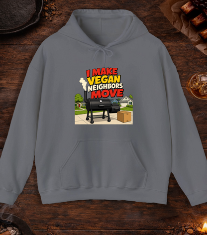 Vegan Neighbors Move Hoodie - Charcoal