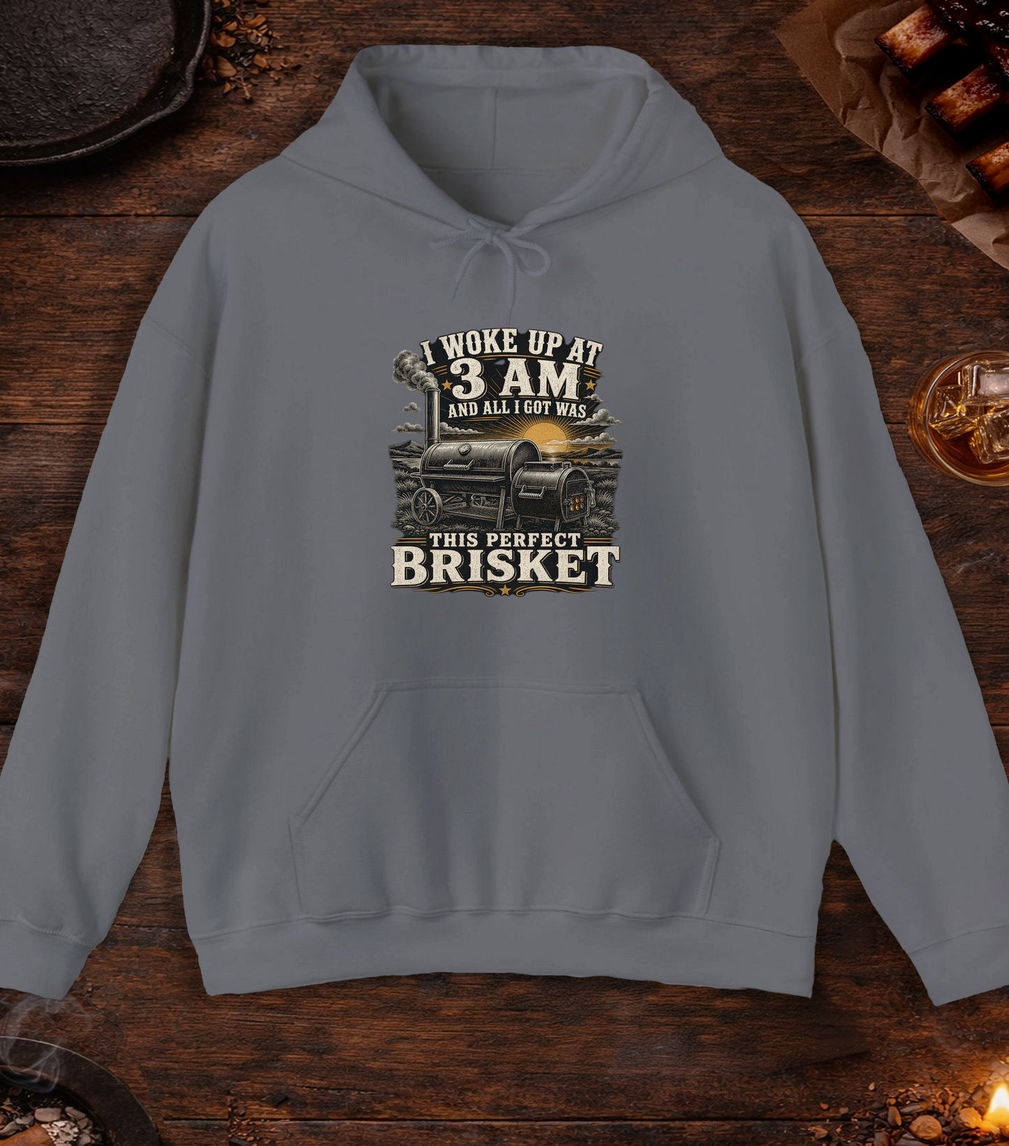 Woke Up At 3am Hoodie - Charcoal