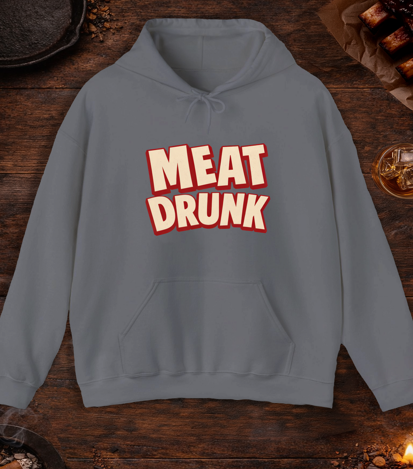 Meat Drunk Hoodie - Charcoal