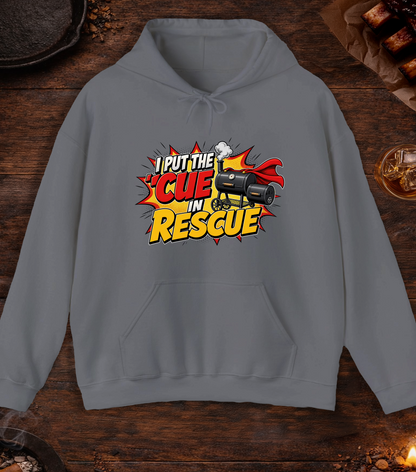 Cue in Rescue Hoodie - Charcoal