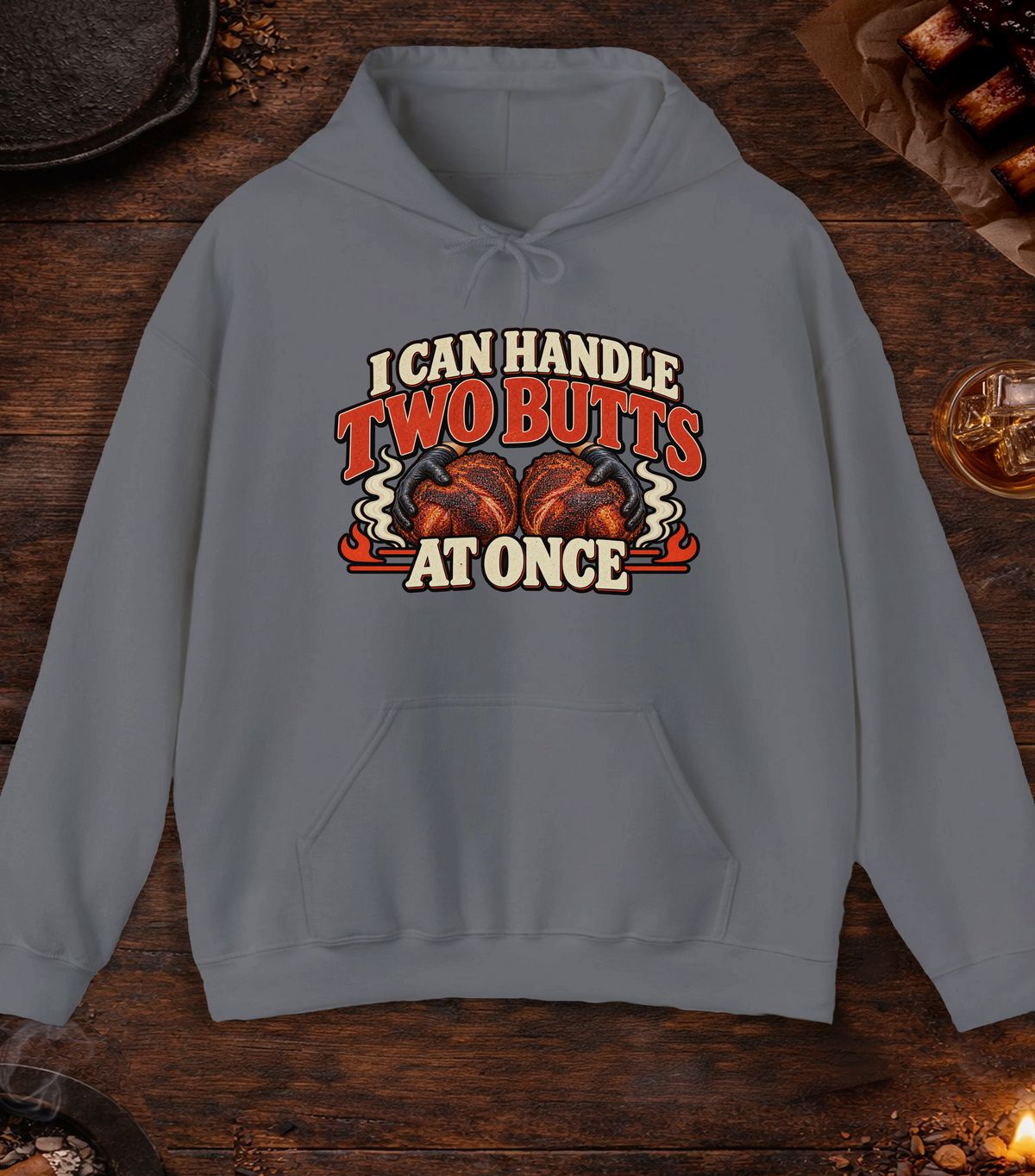 Handle Butts Hoodie - Charcoal