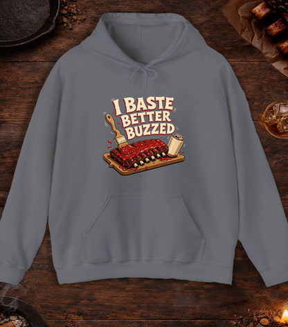 Baste Better Buzzed Hoodie - Charcoal