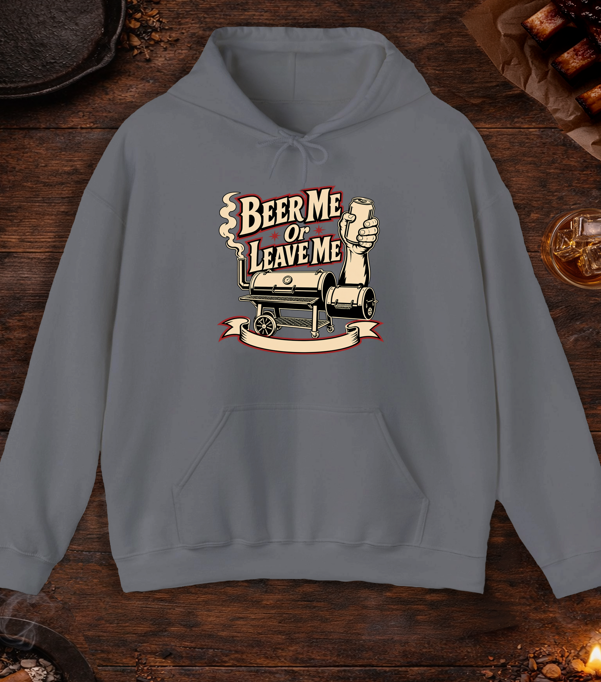 Beer Me Hoodie - Charcoal