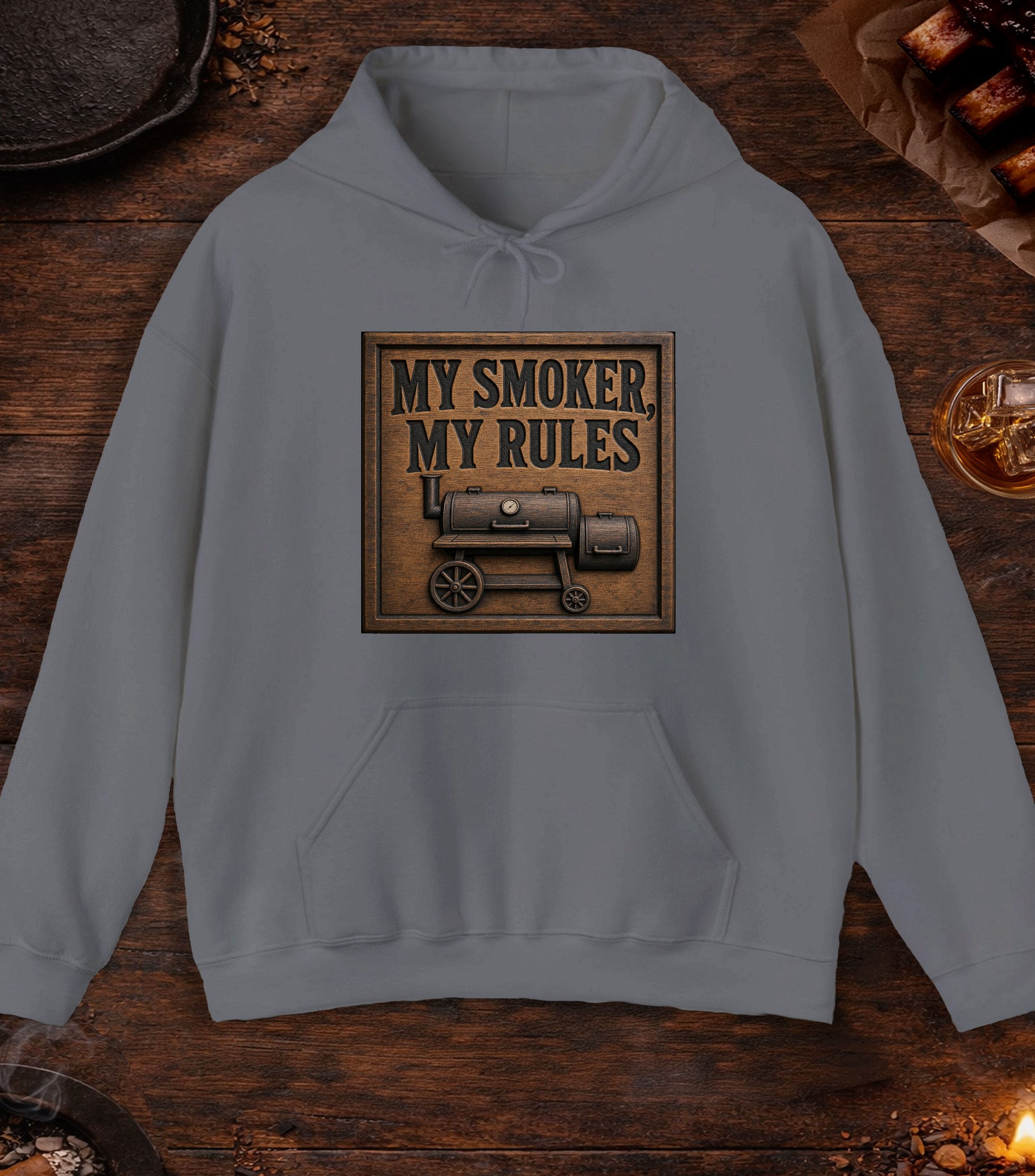 My Smoker My Rules Hoodie - Charcoal