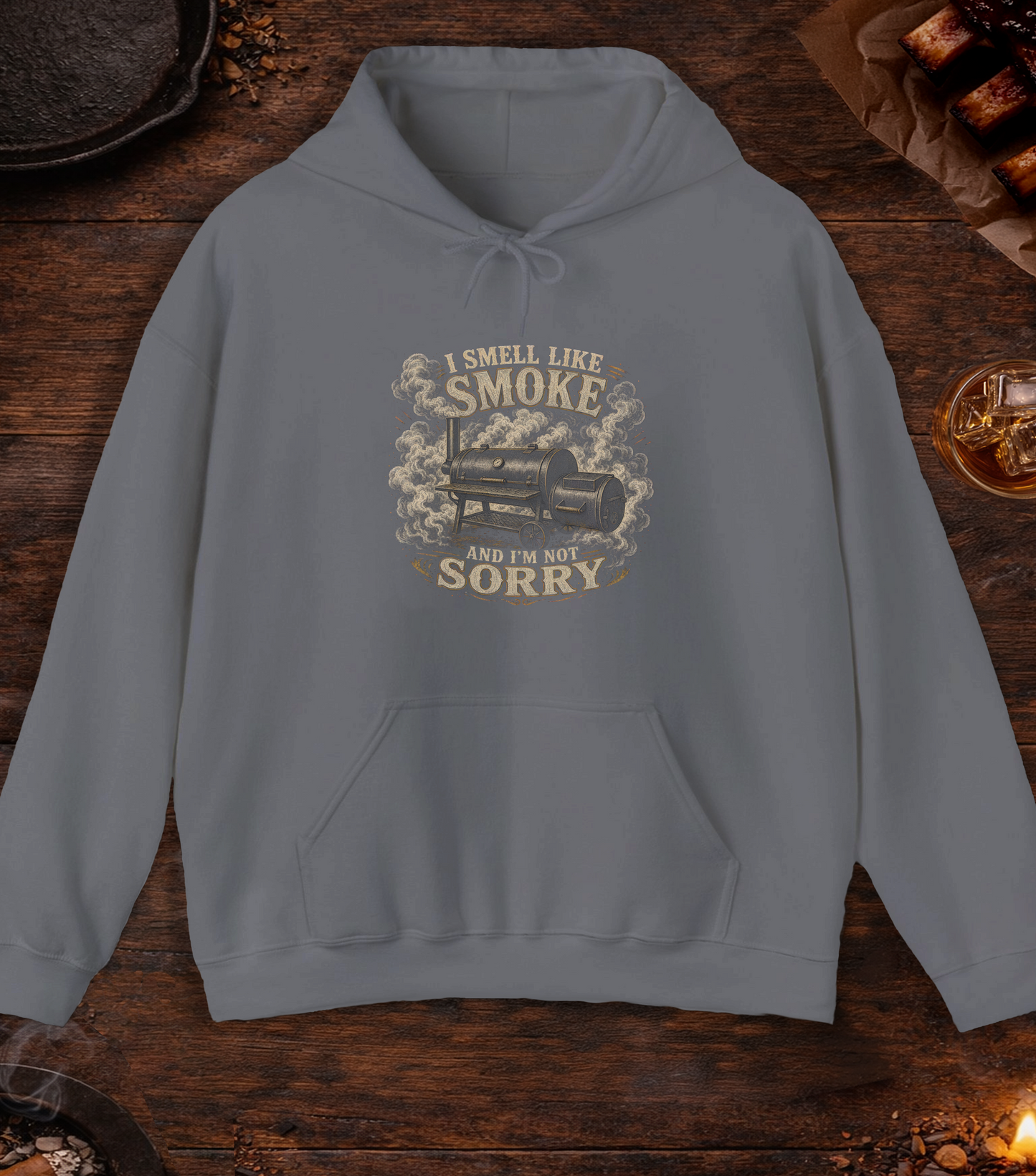 Smell Like Smoke Hoodie - Charcoal