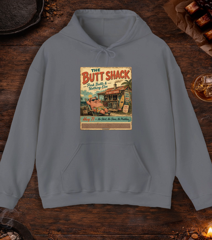 Butt Shack Matchbook Hoodie - Charcoal