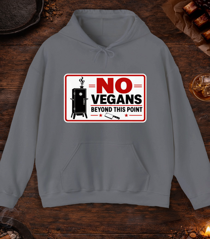 No Vegans Hoodie - Charcoal