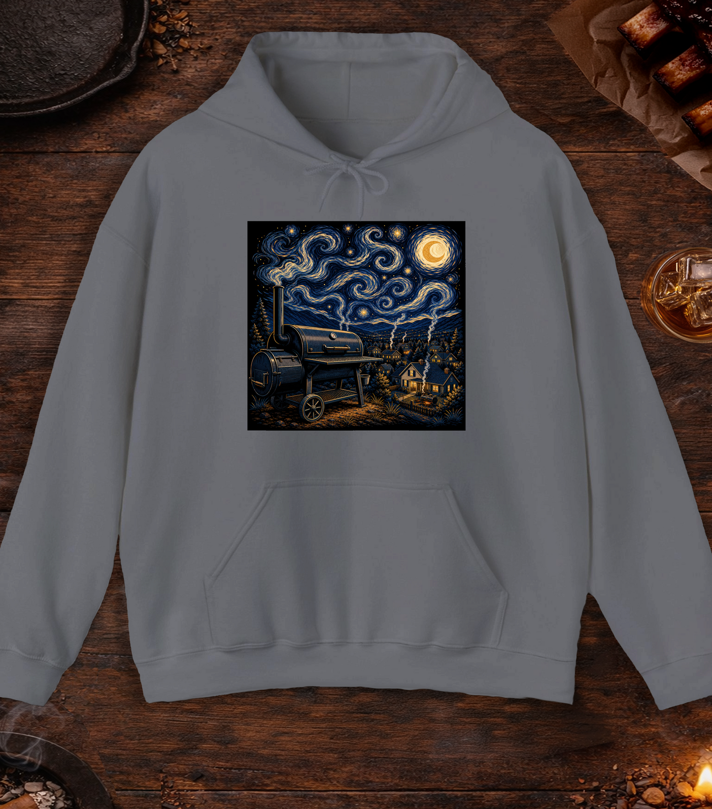 Smokey Night Hoodie - Charcoal
