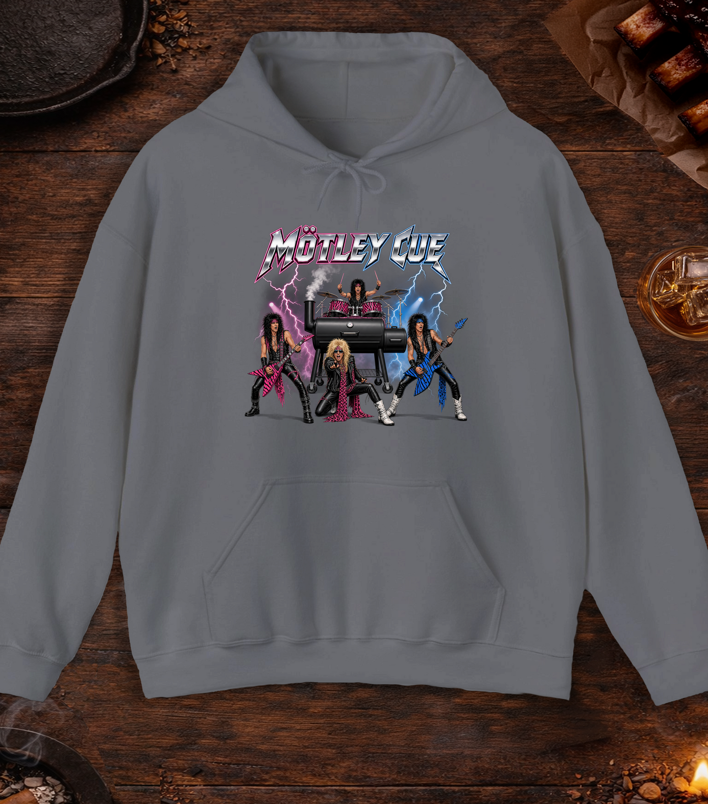 Motley Cue Hoodie - Charcoal
