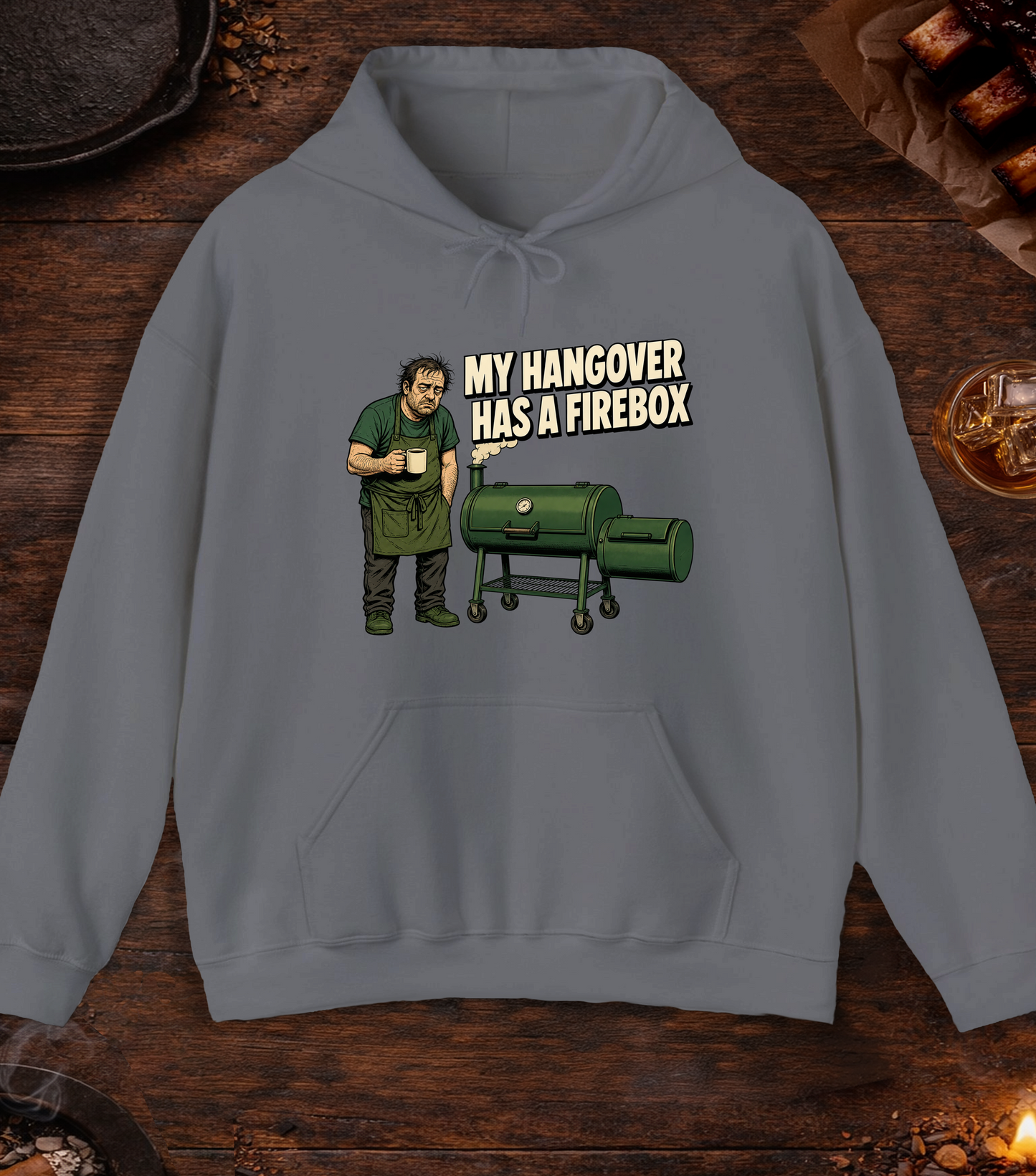 Hangover Firebox Hoodie - Charcoal