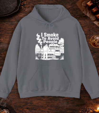 Avoid People Hoodie - Charcoal