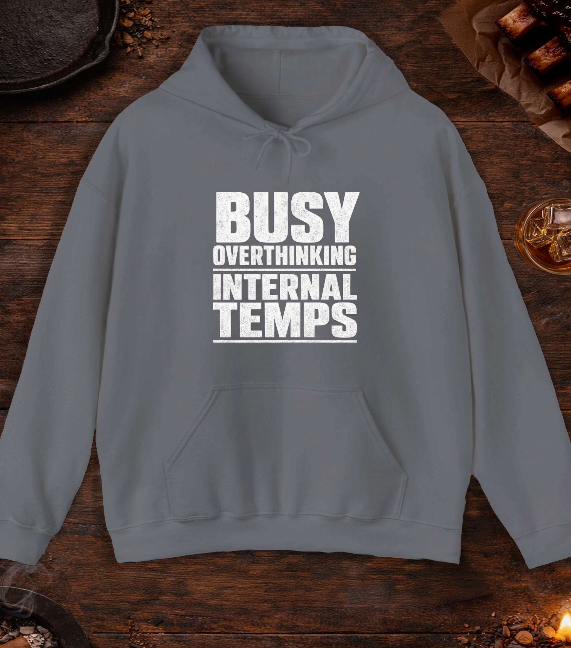 Busy Overthinking Hoodie - Charcoal